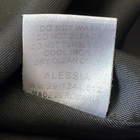 Reiss Alessia Black Satin Pleated Fit Flare Square Neck Sleeveless Mini Dress 4 - Picture 11 of 13